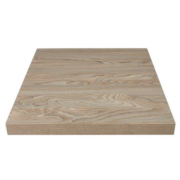 GR331 Bolero Pre-drilled Square Table Top Antique Natural 700mm - JD Catering Equipment Solutions Ltd