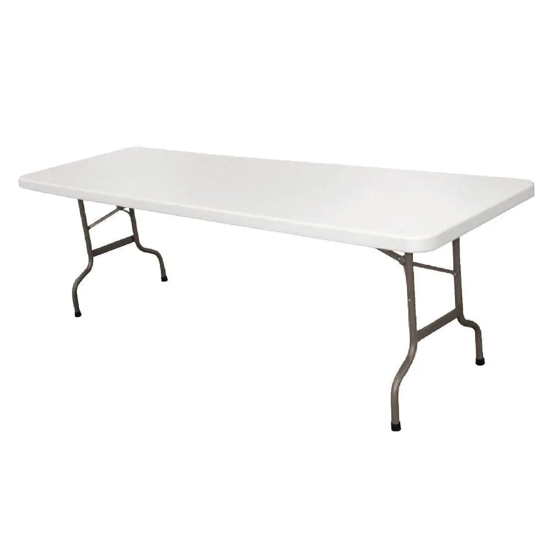 CF375 Bolero Rectangular Centre Folding Table White 8ft (Single) - JD Catering Equipment Solutions Ltd