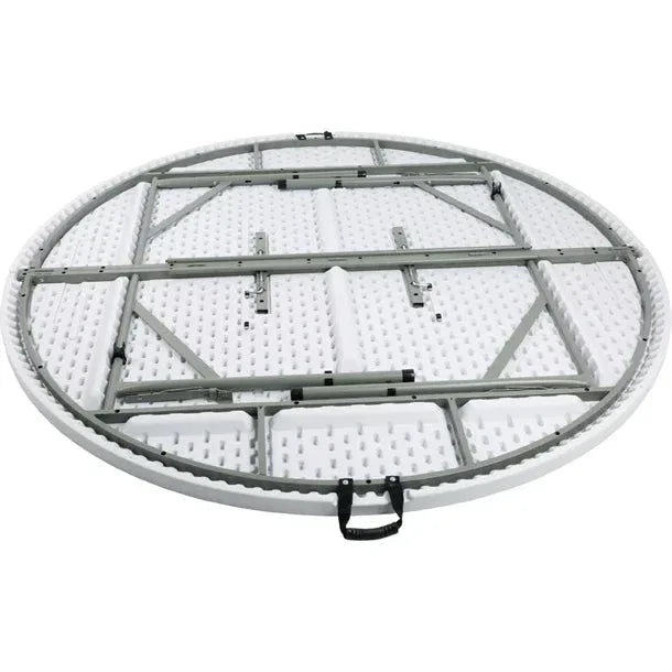 HC270 Bolero Round PE Centre Folding Table White 6ft (Single) - JD Catering Equipment Solutions Ltd