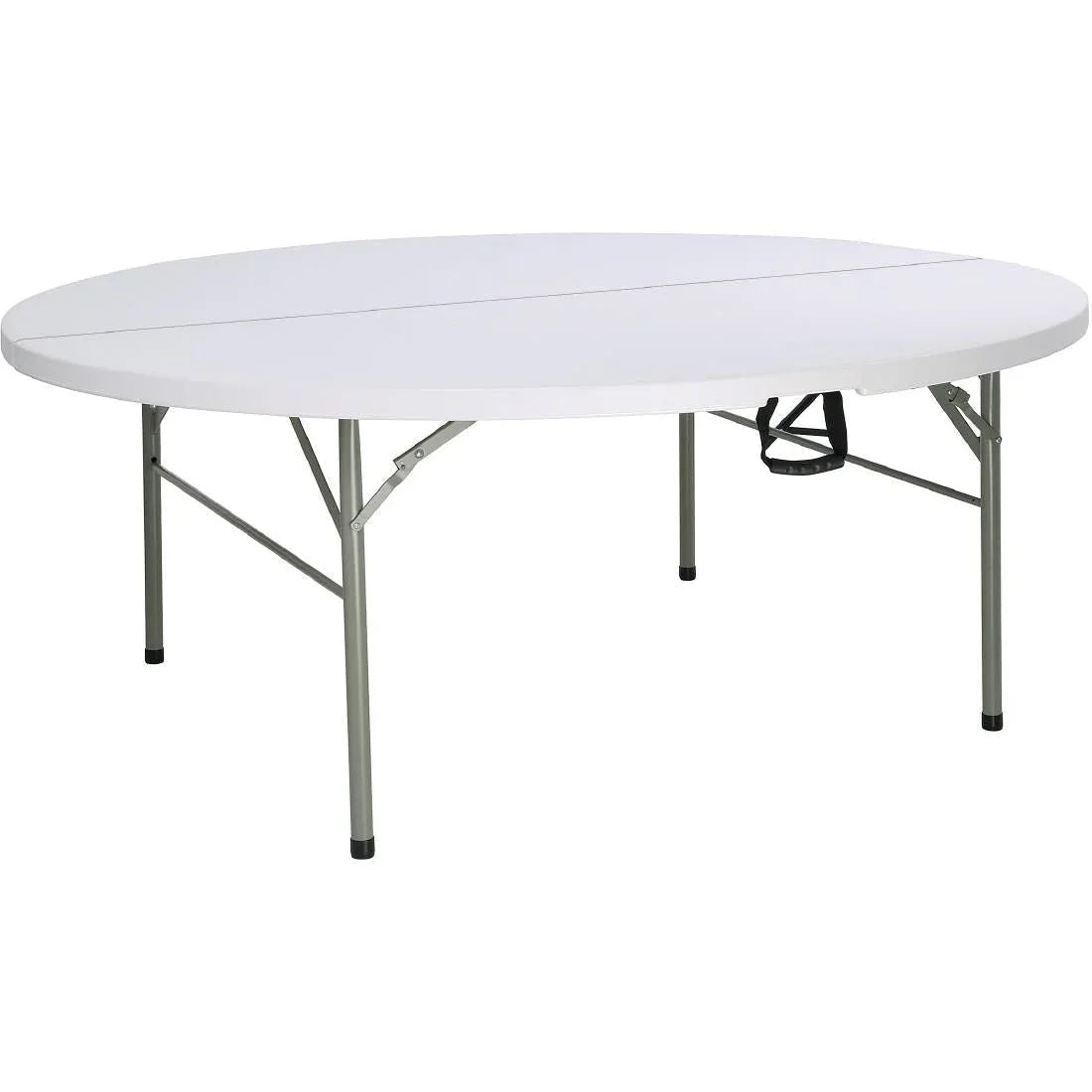 HC270 Bolero Round PE Centre Folding Table White 6ft (Single) - JD Catering Equipment Solutions Ltd