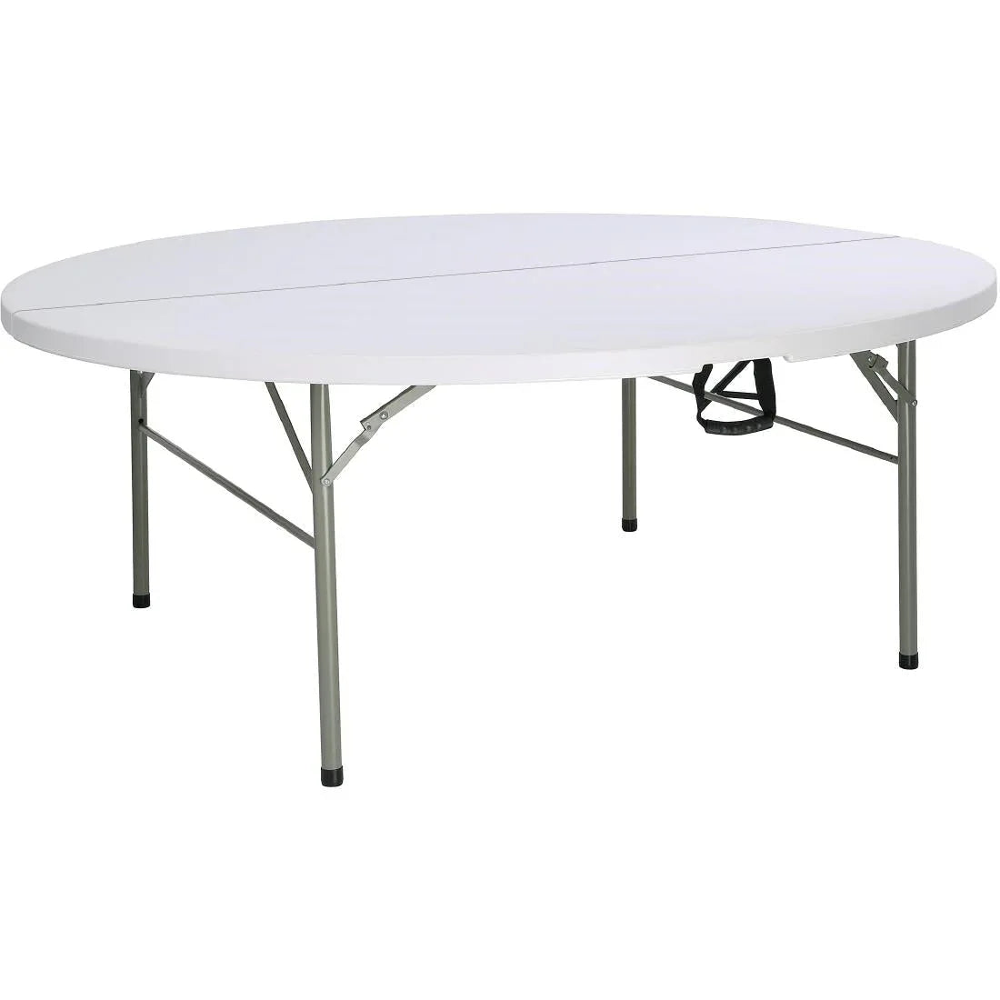 HC270 Bolero Round PE Centre Folding Table White 6ft (Single) - JD Catering Equipment Solutions Ltd