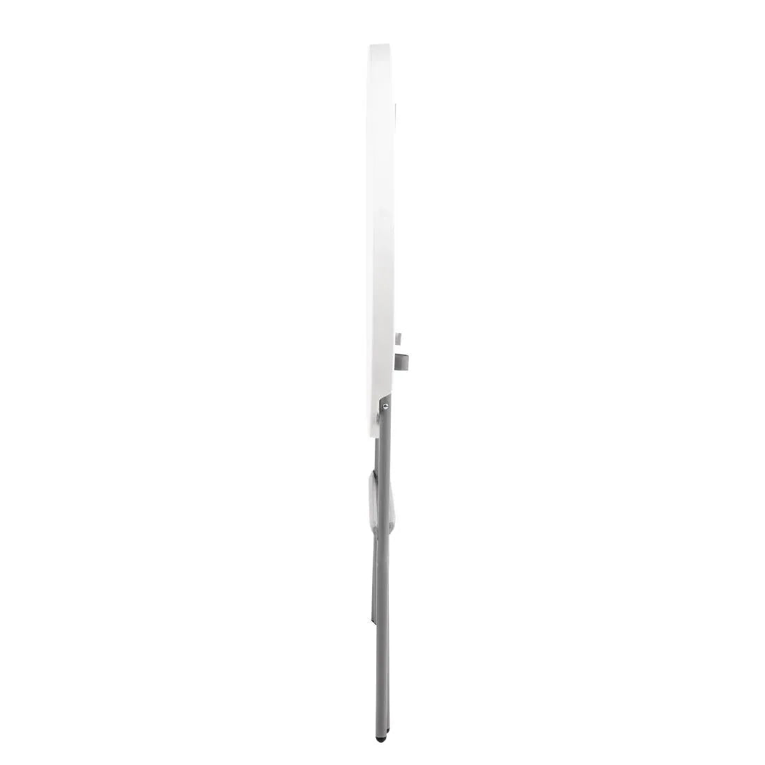 DL046 Bolero Round Poseur Folding Table White 800mm (Single) - JD Catering Equipment Solutions Ltd