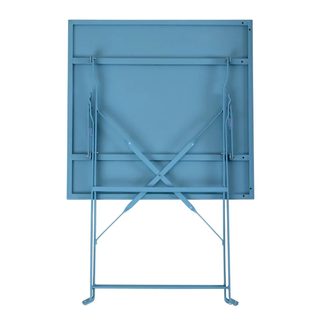 GK985 Bolero Seaside Blue Pavement Style Steel Table Square 600mm - JD Catering Equipment Solutions Ltd