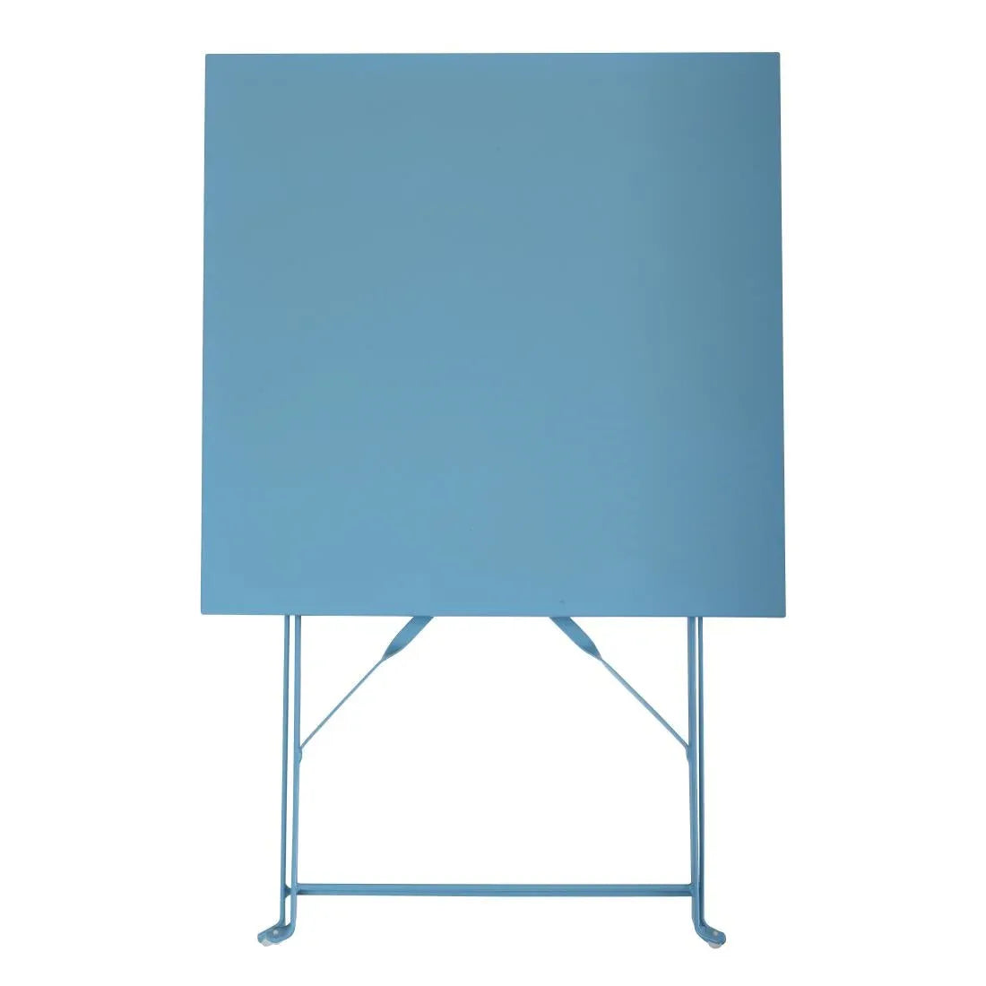 GK985 Bolero Seaside Blue Pavement Style Steel Table Square 600mm - JD Catering Equipment Solutions Ltd