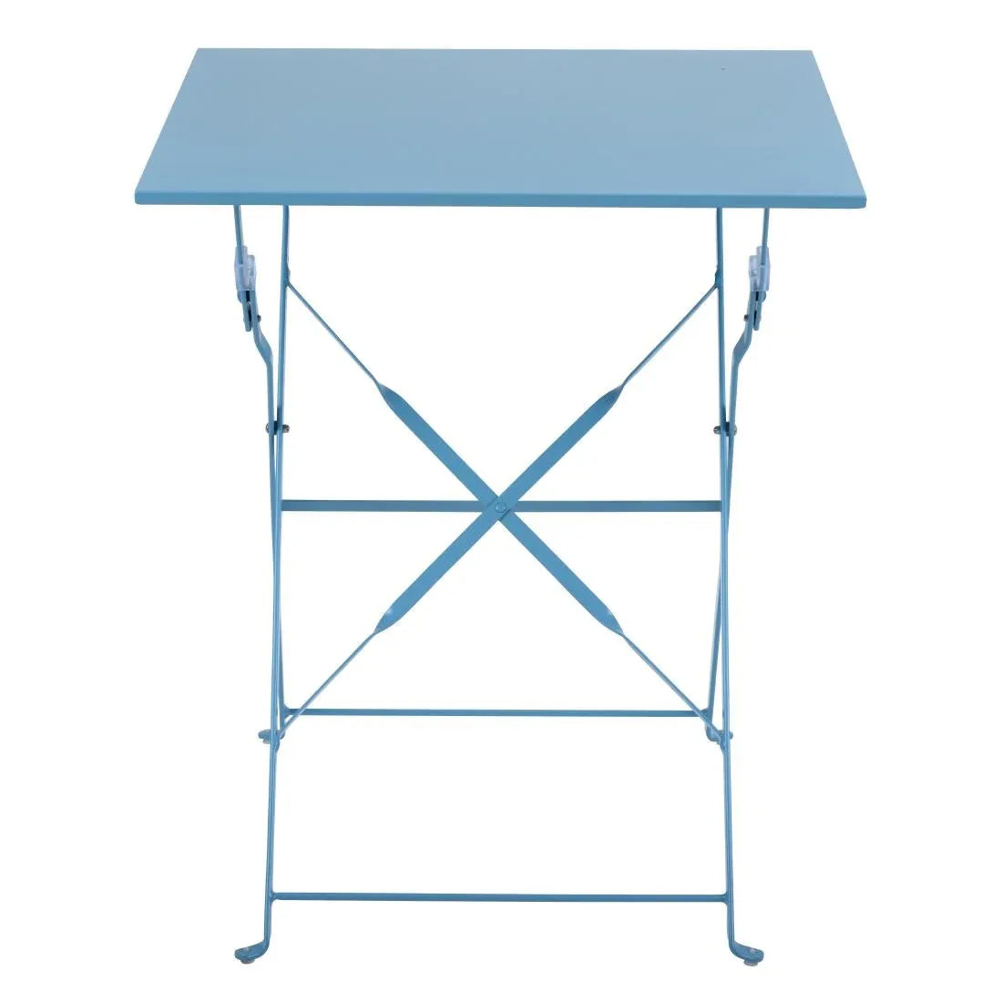 GK985 Bolero Seaside Blue Pavement Style Steel Table Square 600mm - JD Catering Equipment Solutions Ltd