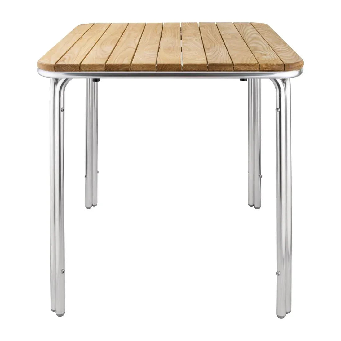 GL982 Bolero Square Ash and Aluminium Table 700mm - JD Catering Equipment Solutions Ltd