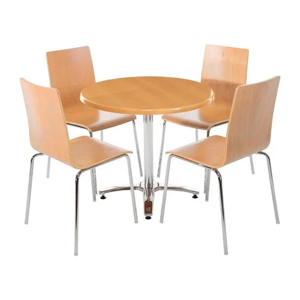GR342 Bolero Square Back Sidechair (Natural Finish) (Pack 4) GR342 - JD Catering Equipment Solutions Ltd