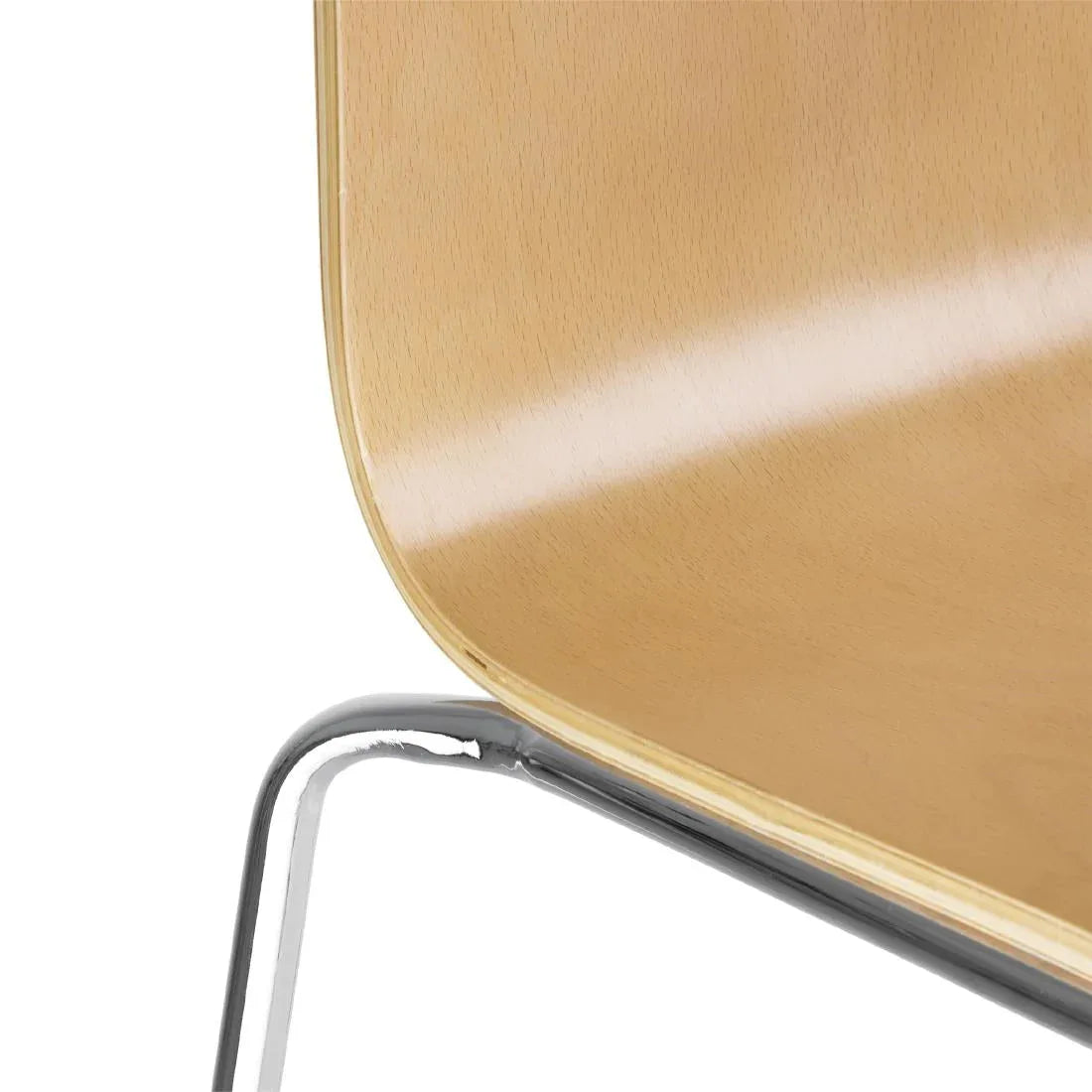 GR342 Bolero Square Back Sidechair (Natural Finish) (Pack 4) GR342 - JD Catering Equipment Solutions Ltd