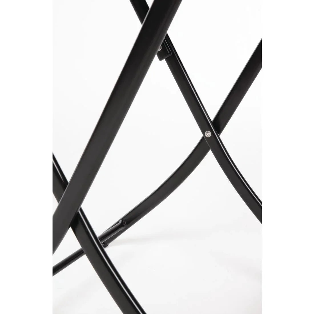 GL302 Bolero Square PE Wicker Folding Table Black 600mm (Single) - JD Catering Equipment Solutions Ltd