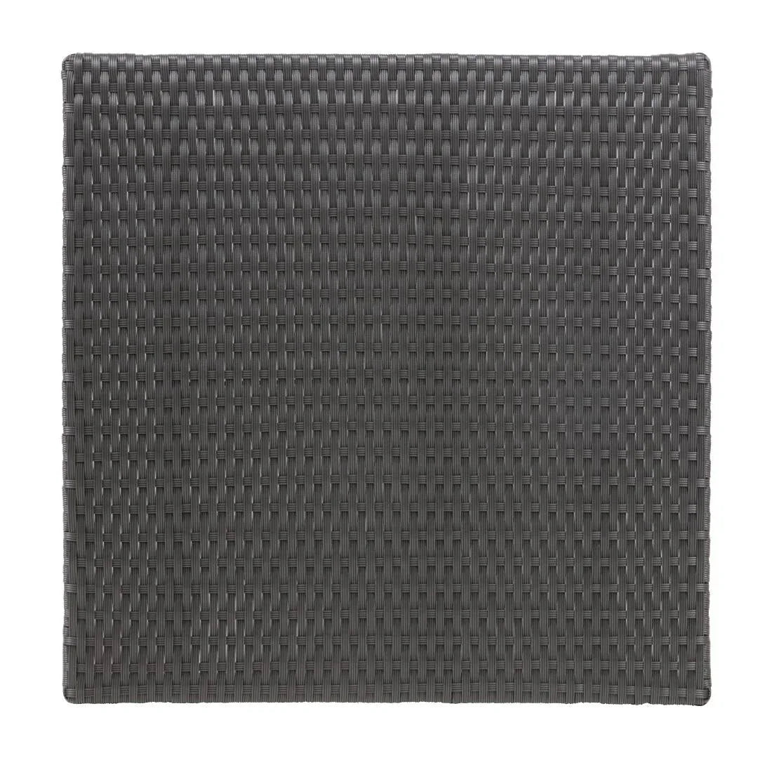 GL302 Bolero Square PE Wicker Folding Table Black 600mm (Single) - JD Catering Equipment Solutions Ltd