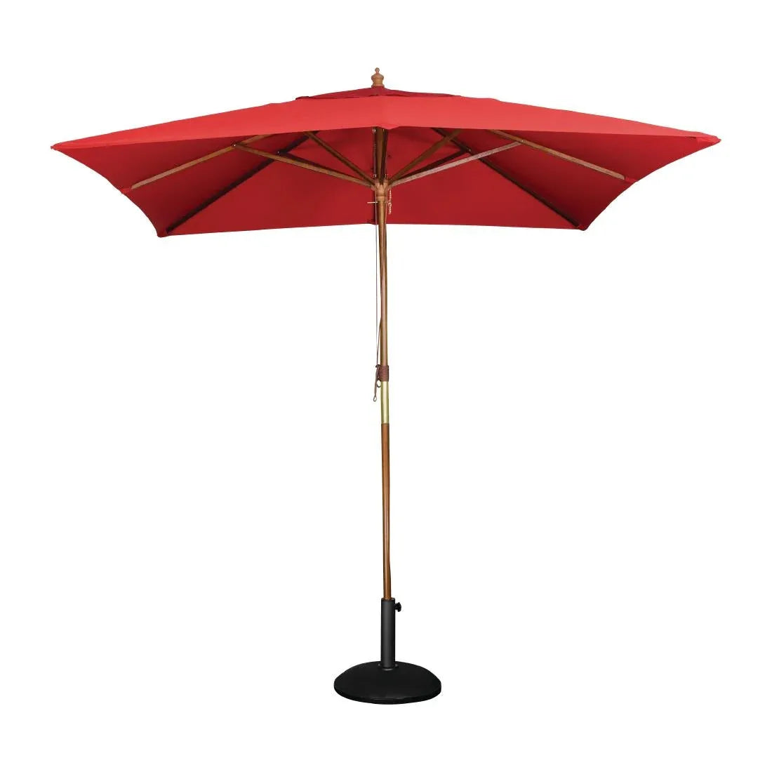 GL306 Bolero Square Parasol 2.5m Diameter Red - JD Catering Equipment Solutions Ltd