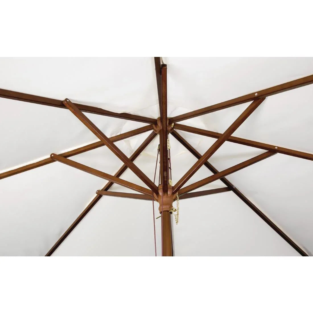 GH988 Bolero Square Pulley Parasol 2.5m Diameter Cream - JD Catering Equipment Solutions Ltd
