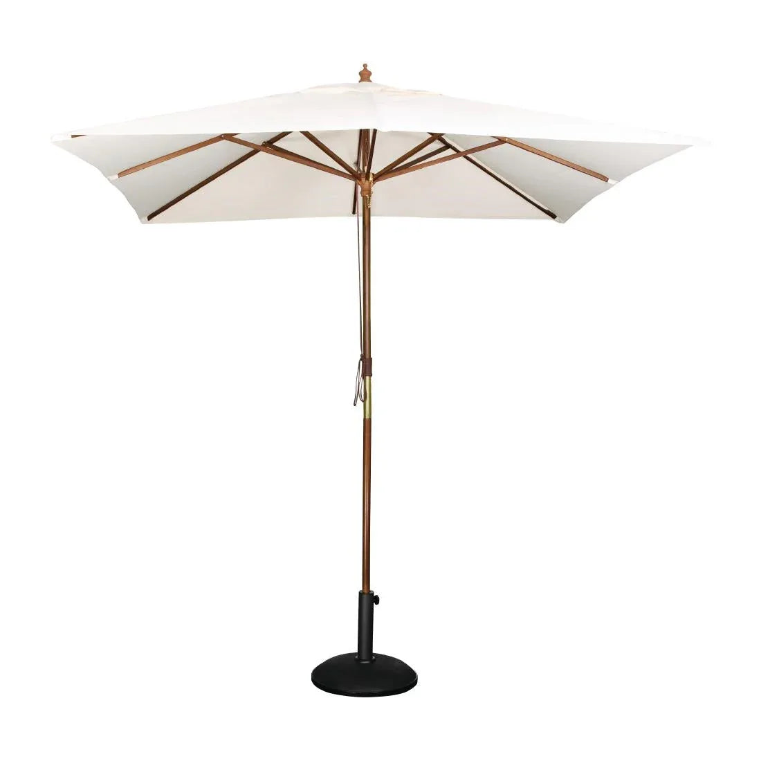 GH988 Bolero Square Pulley Parasol 2.5m Diameter Cream - JD Catering Equipment Solutions Ltd