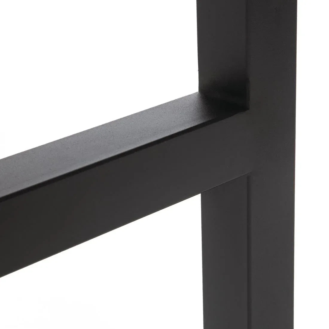 DS155 Bolero Square Steel and Acacia Bar Table 600mm - JD Catering Equipment Solutions Ltd
