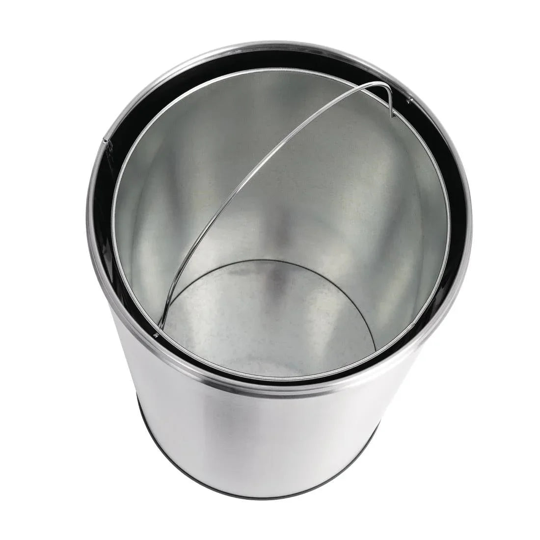 GK972 Bolero Stainless Steel Bullet Bin Silver 40Ltr - JD Catering Equipment Solutions Ltd