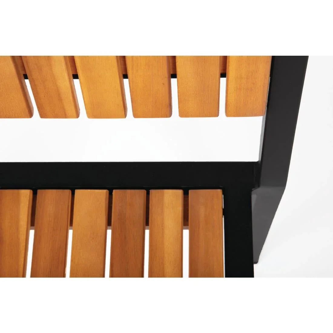 DS150 Bolero Steel & Acacia Side Chairs (Pack of 4) - JD Catering Equipment Solutions Ltd