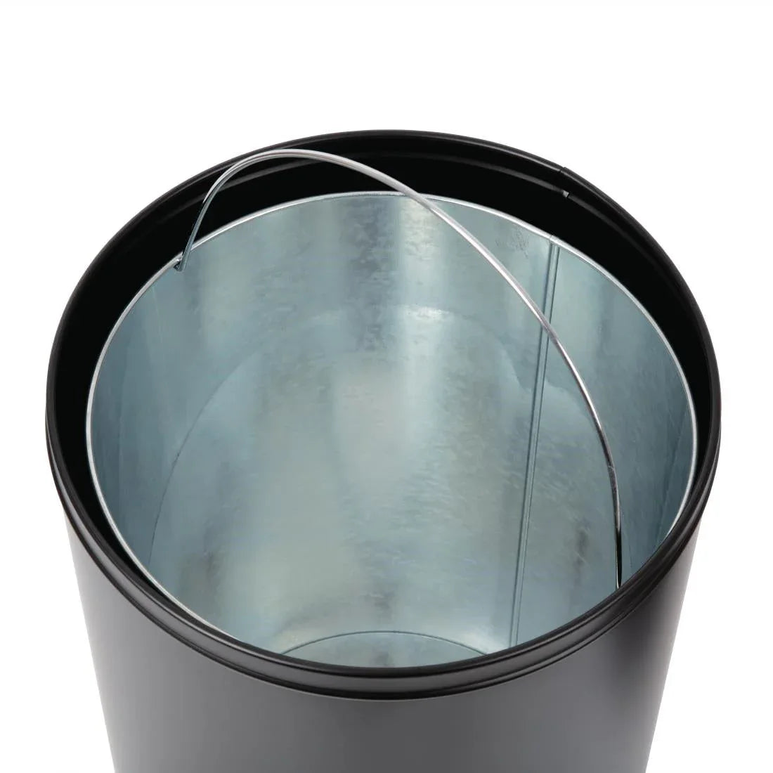 CW954 Bolero Steel Open Lid Bullet Bin Black 40Ltr - JD Catering Equipment Solutions Ltd