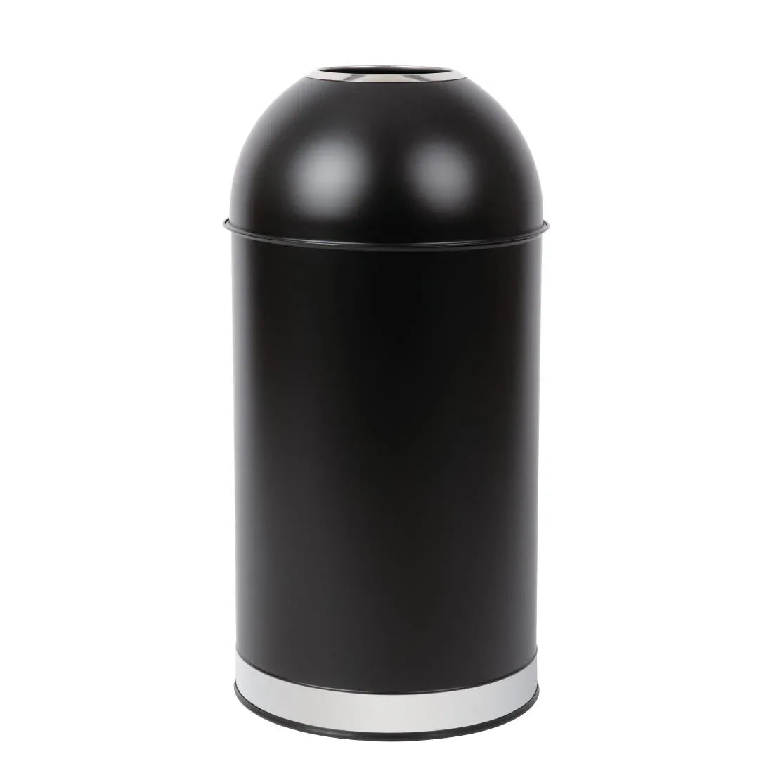 CW954 Bolero Steel Open Lid Bullet Bin Black 40Ltr - JD Catering Equipment Solutions Ltd