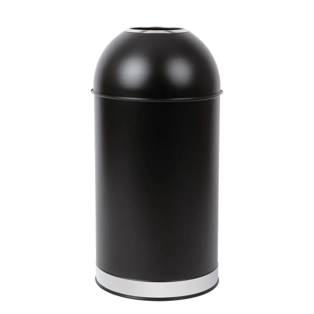 CW954 Bolero Steel Open Lid Bullet Bin Black 40Ltr - JD Catering Equipment Solutions Ltd