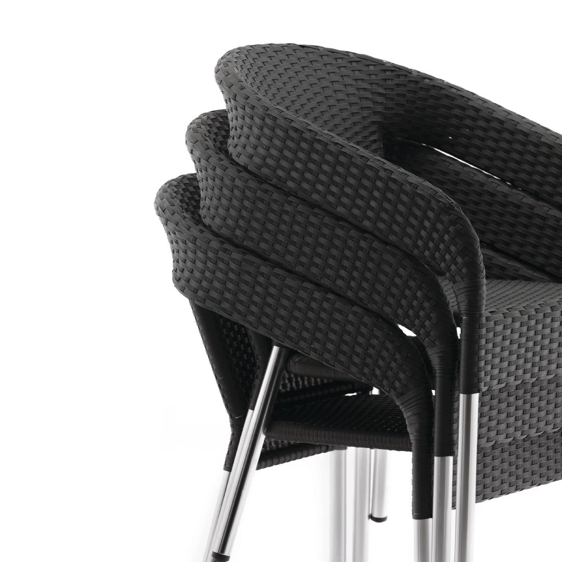 Bolero Wicker Wraparound Bistro Chair (Pack 4) JD Catering Equipment Solutions Ltd