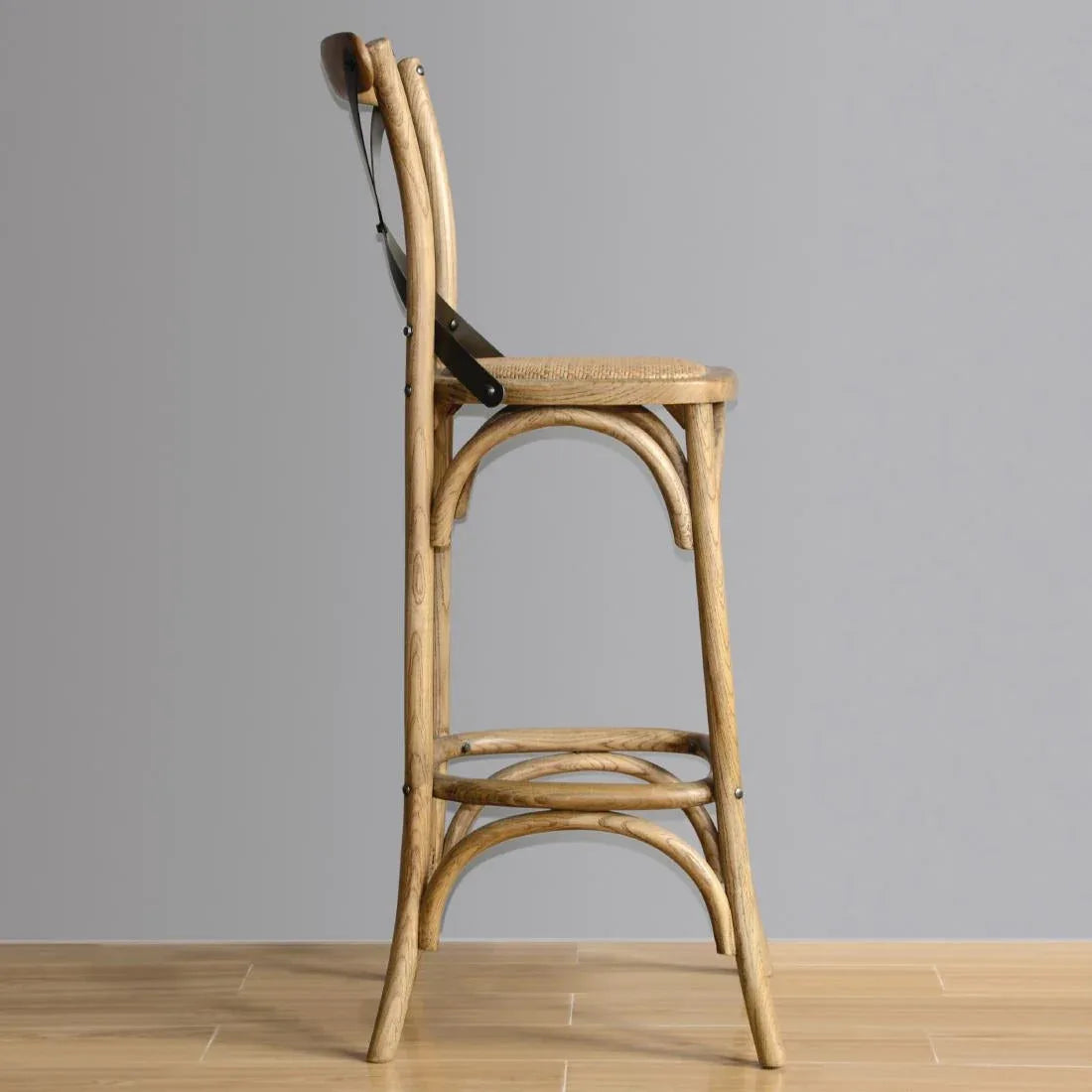 GG657 Bolero Wooden Barstool with Backrest - JD Catering Equipment Solutions Ltd