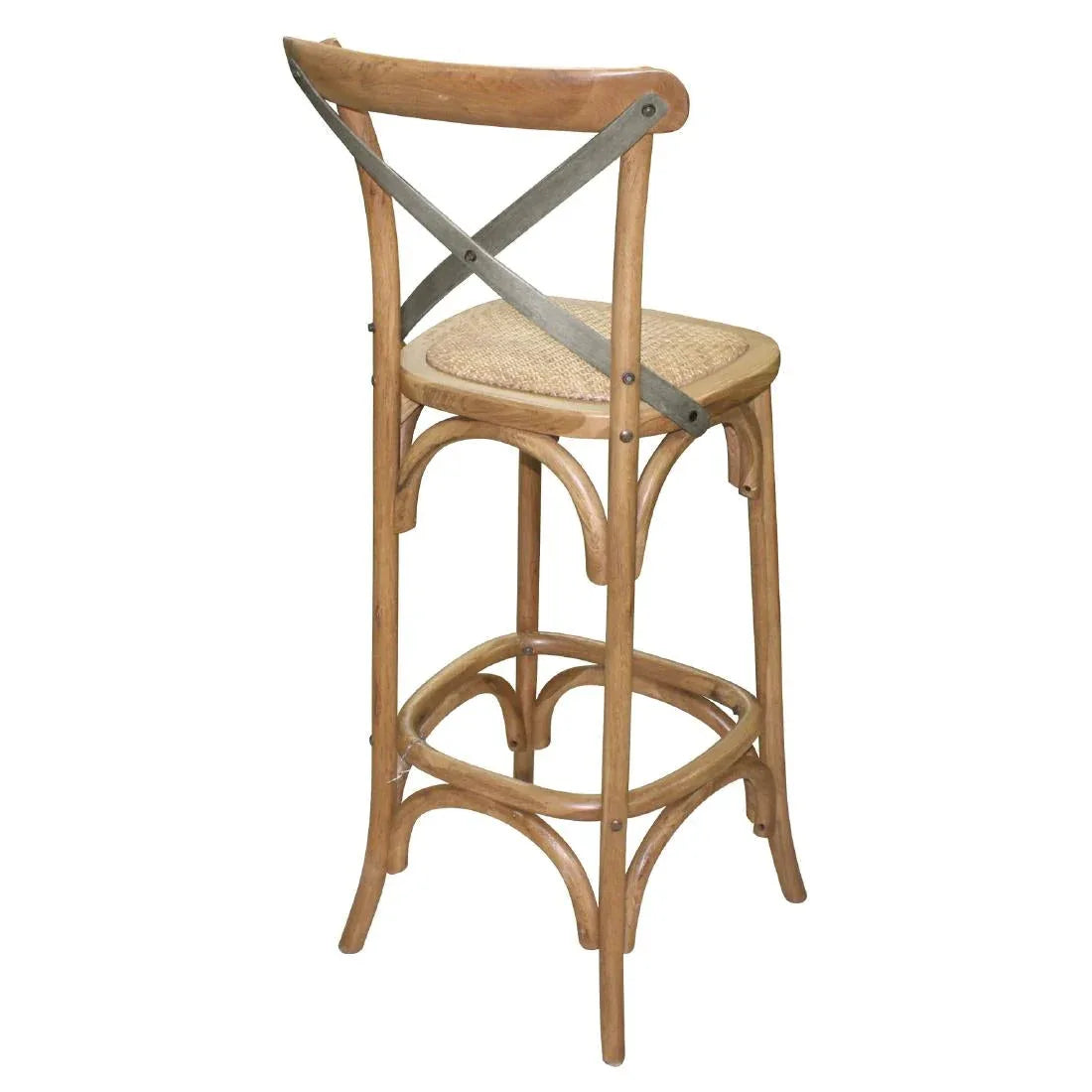 GG657 Bolero Wooden Barstool with Backrest - JD Catering Equipment Solutions Ltd