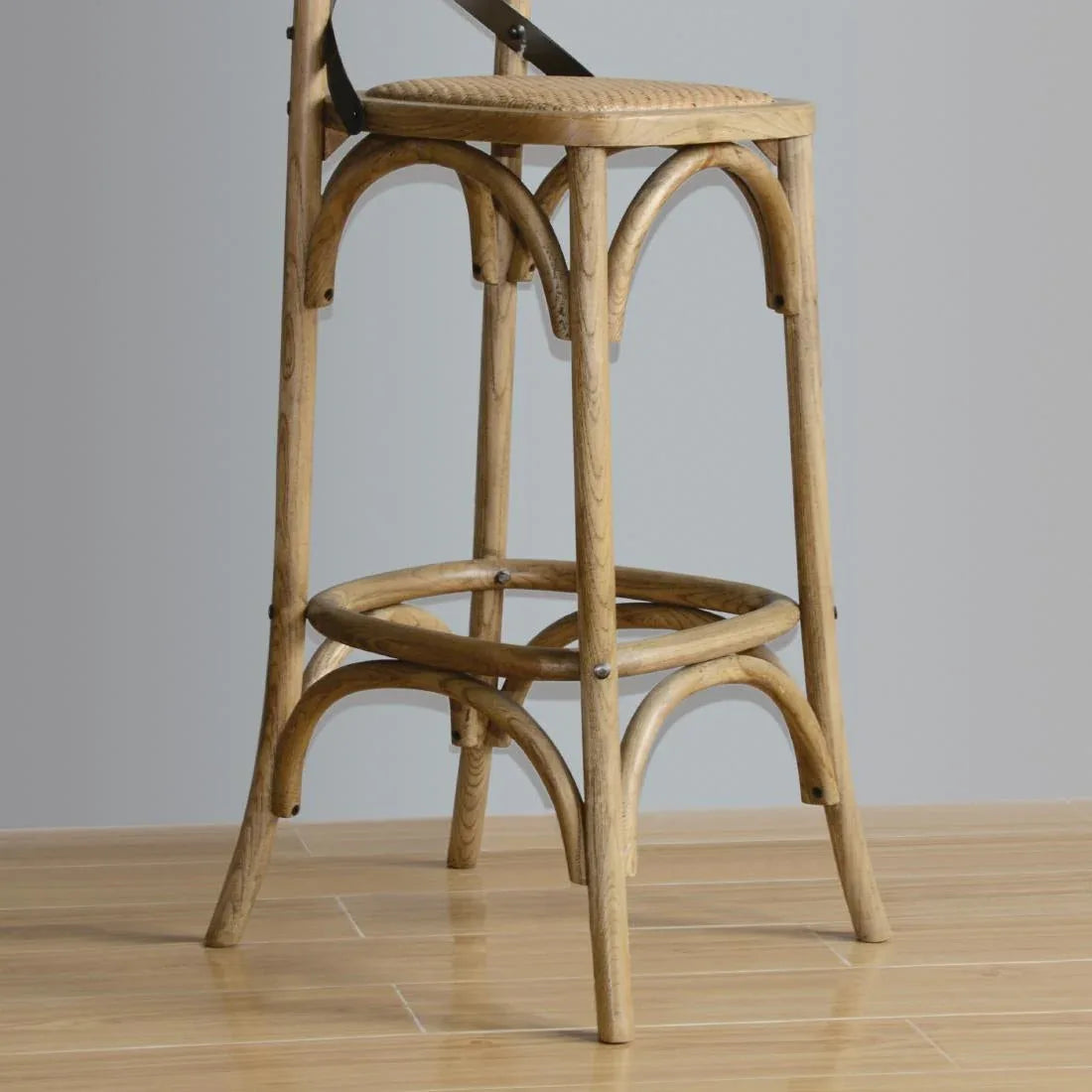 GG657 Bolero Wooden Barstool with Backrest - JD Catering Equipment Solutions Ltd