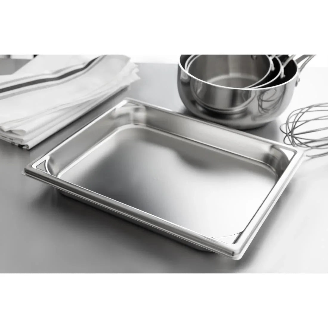 K050 Bourgeat Stainless Steel 1/1 Gastronorm Pan 40mm - JD Catering Equipment Solutions Ltd