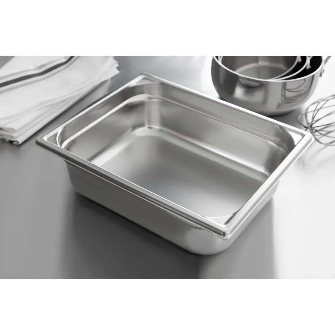 K059 Bourgeat Stainless Steel 1/2 Gastronorm Pan 100mm - JD Catering Equipment Solutions Ltd