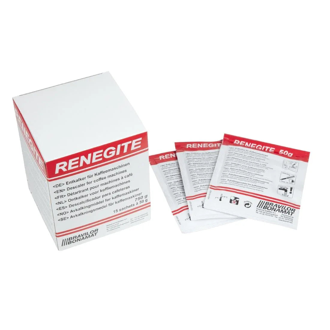 J512 Bravilor Renegite Descaler Sachets (Pack of 15) - JD Catering Equipment Solutions Ltd