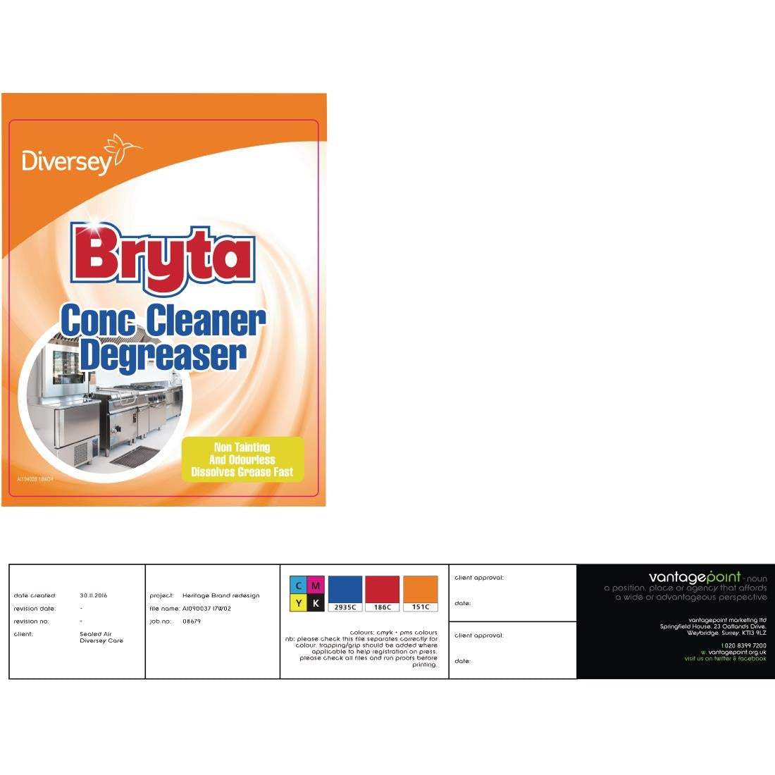 Bryta Kitchen Cleaner and Degreaser Concentrate 5Ltr (2 Pack) JD Catering Equipment Solutions Ltd