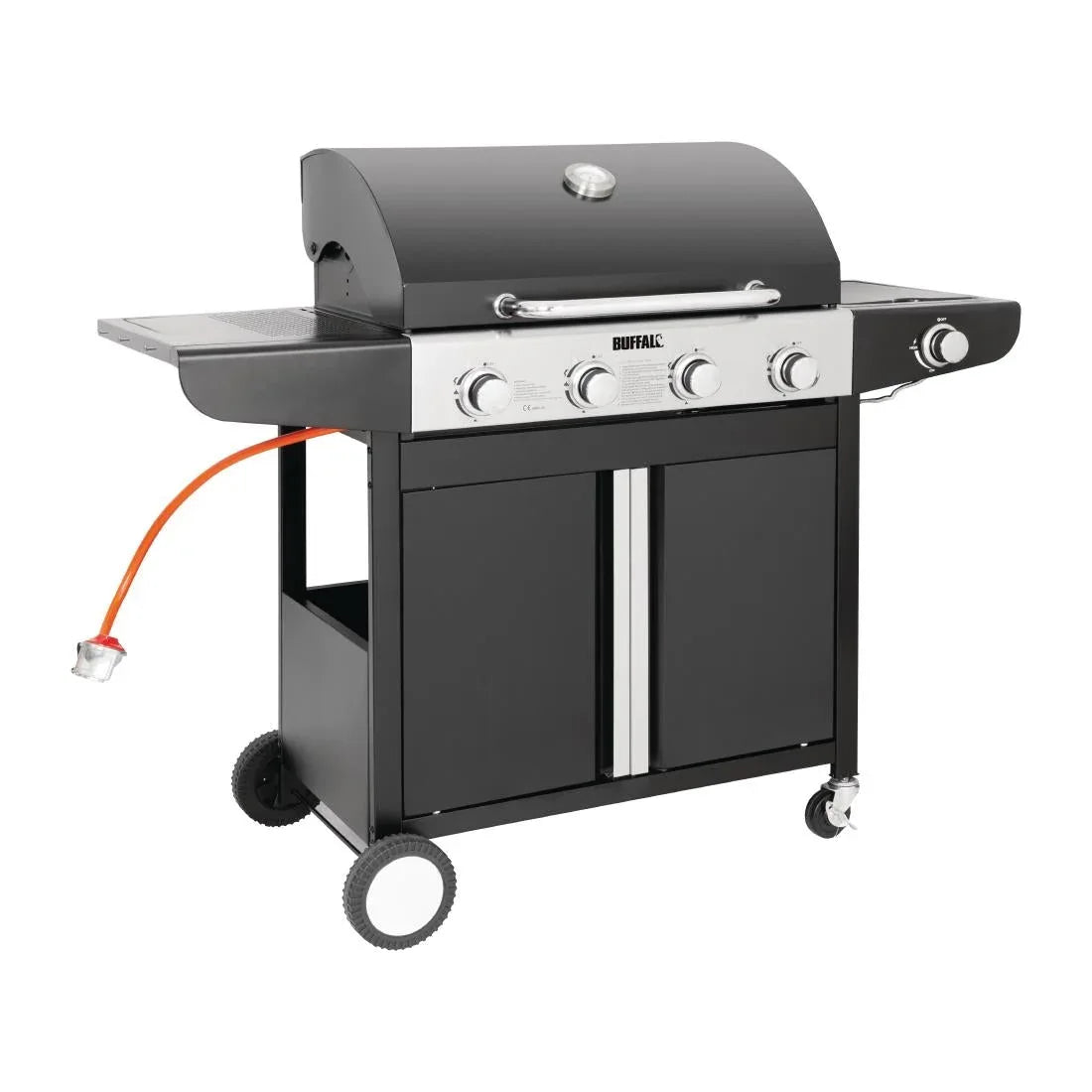 CF732 Buffalo 4 Burner Gas Barbecue with Hob CF732 - JD Catering Equipment Solutions Ltd