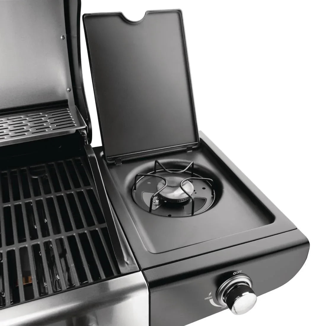 CF732 Buffalo 4 Burner Gas Barbecue with Hob CF732 - JD Catering Equipment Solutions Ltd