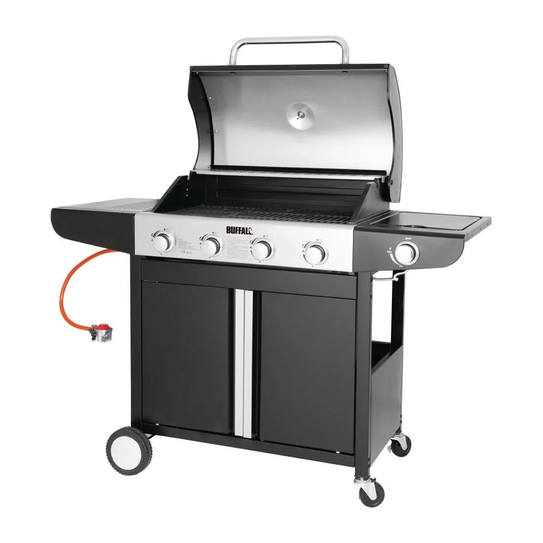 CF732 Buffalo 4 Burner Gas Barbecue with Hob CF732 - JD Catering Equipment Solutions Ltd