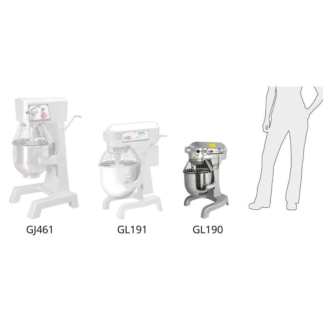 Buffalo 9Ltr Planetary Mixer JD Catering Equipment Solutions Ltd