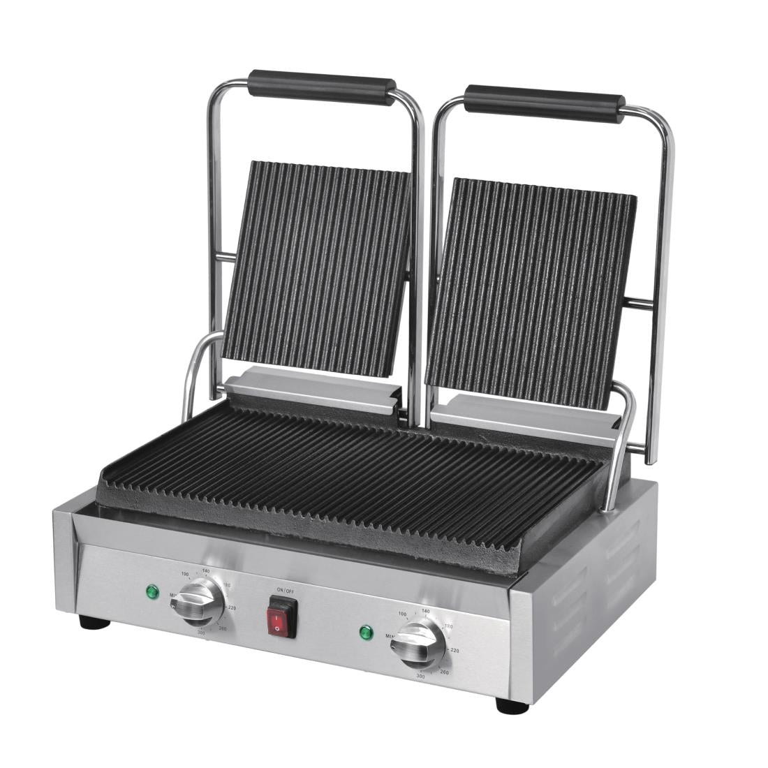 Buffalo Bistro Double Ribbed Contact Grill JD Catering Equipment Solutions Ltd
