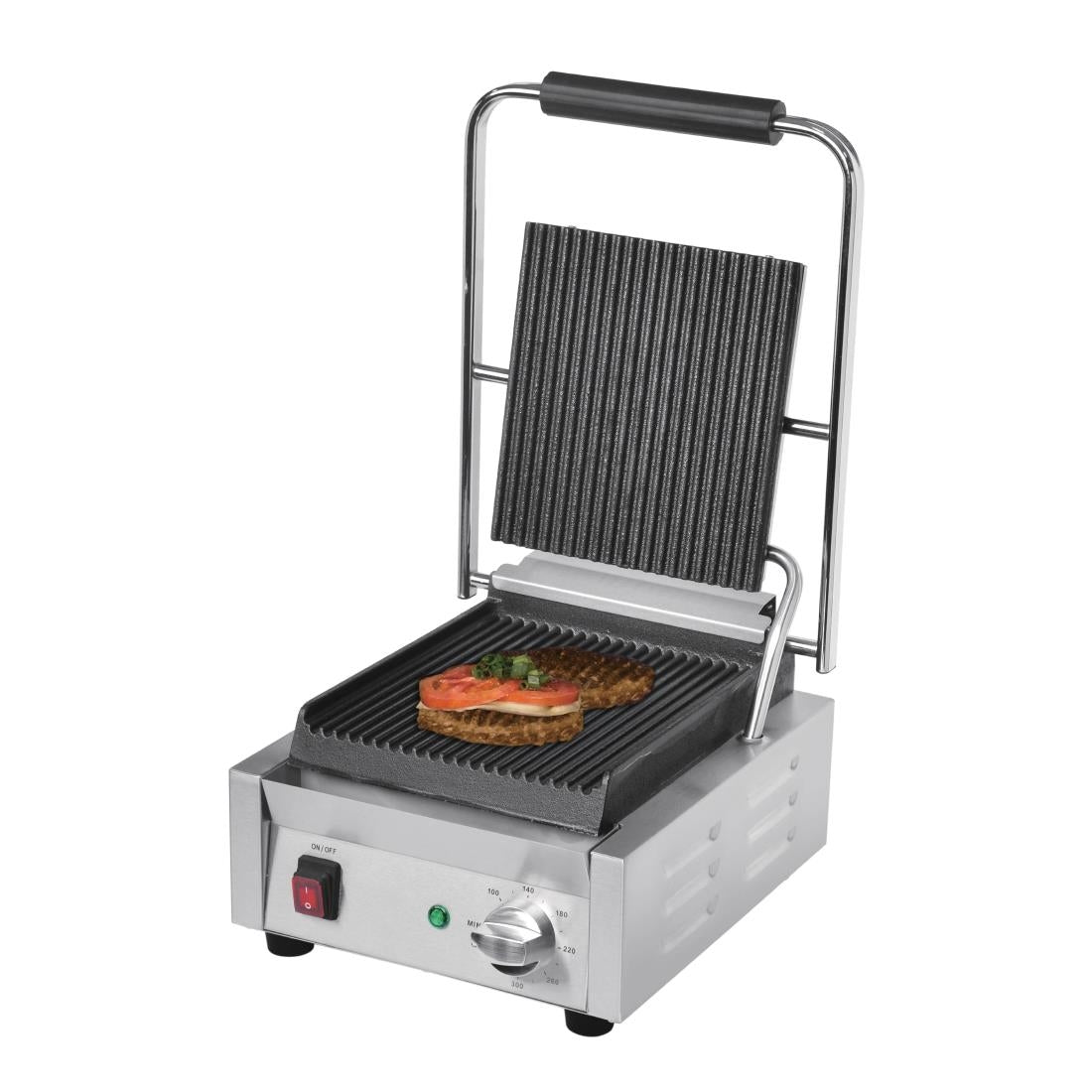Buffalo Bistro Ribbed Contact Grill JD Catering Equipment Solutions Ltd
