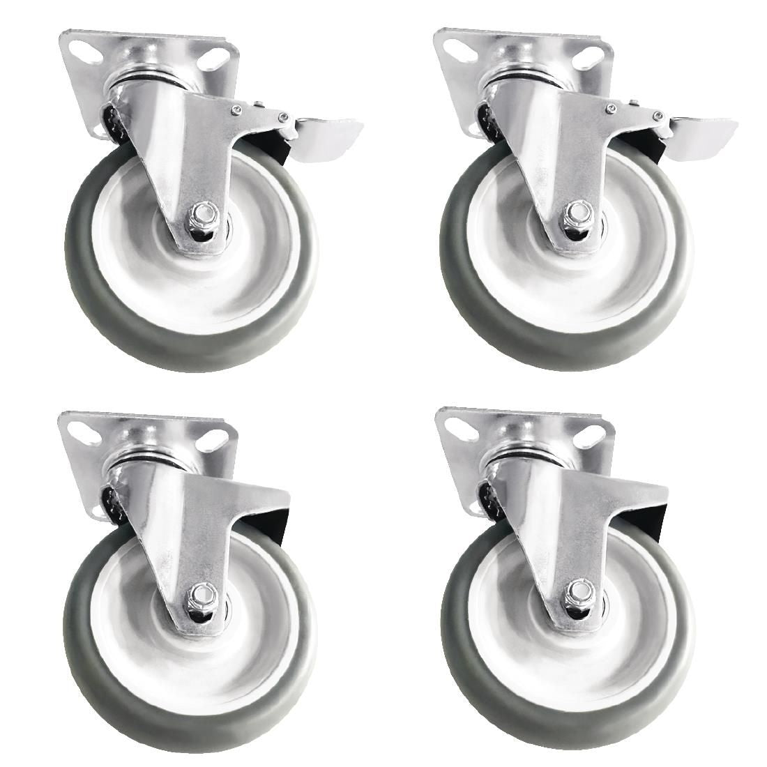 Buffalo Castors (set of 4) JD Catering Equipment Solutions Ltd