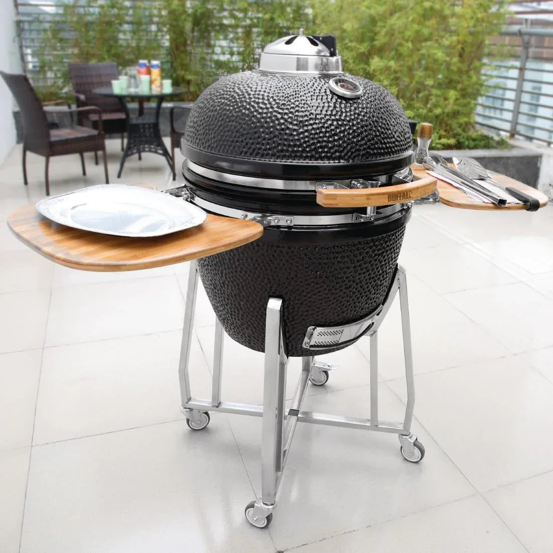 DR826 Buffalo Ceramic Kamado BBQ Grill XL 22in DR826 - JD Catering Equipment Solutions Ltd