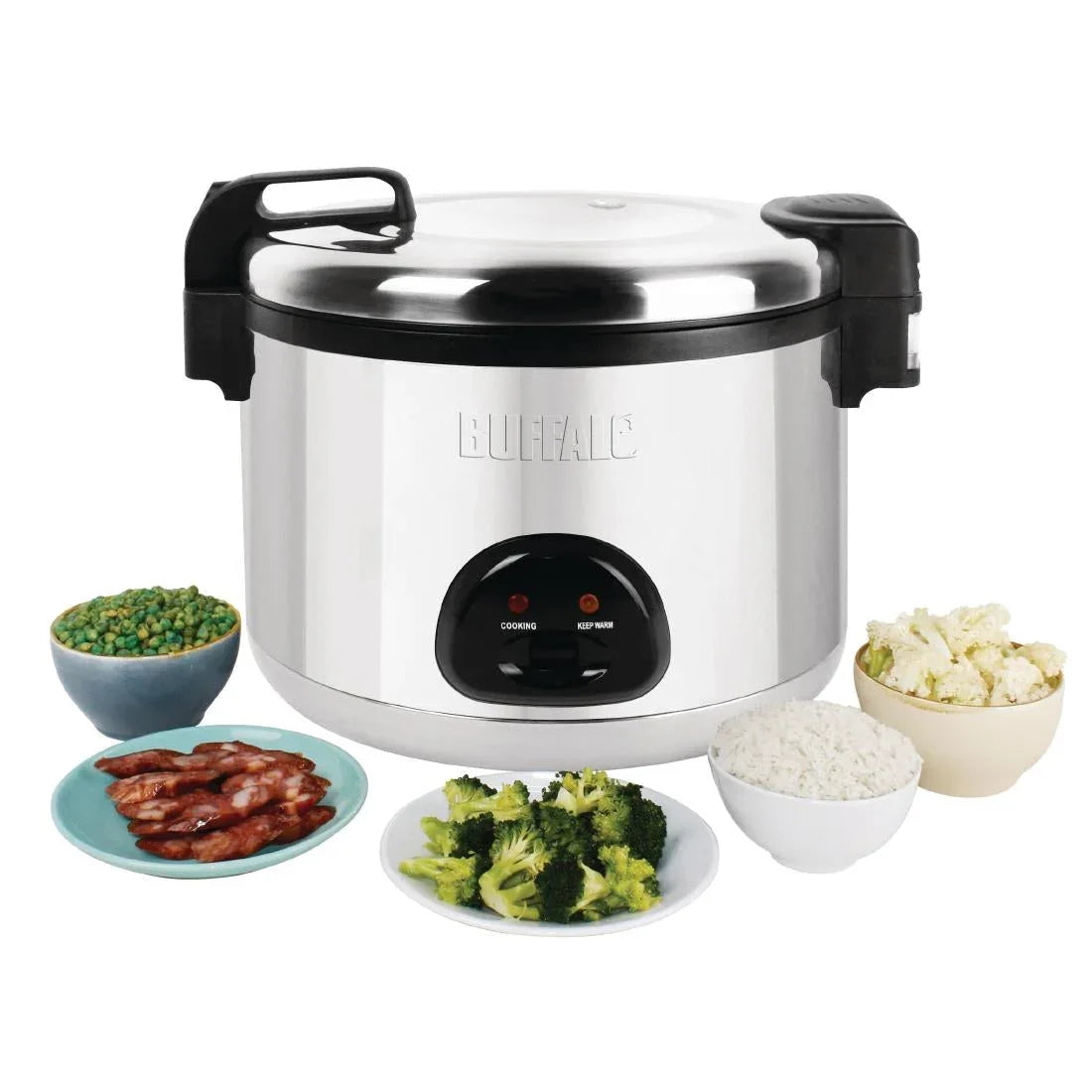 CK698 Buffalo Commercial Large Rice Cooker 9Ltr - JD Catering Equipment Solutions Ltd