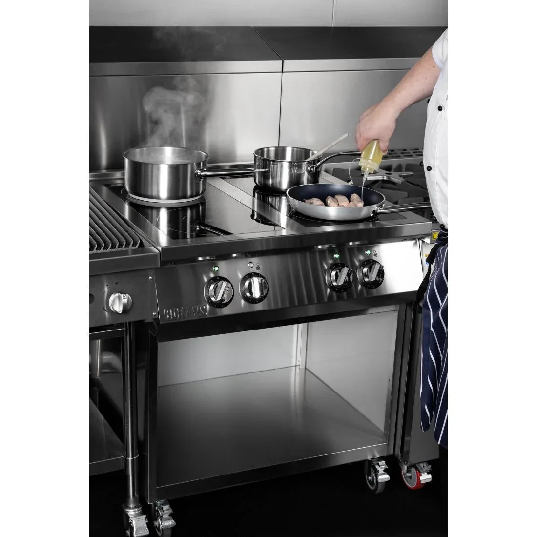 Buffalo Freestanding 4 Zone Induction Hob Pre-Order Offer JD Catering Equipment Solutions Ltd