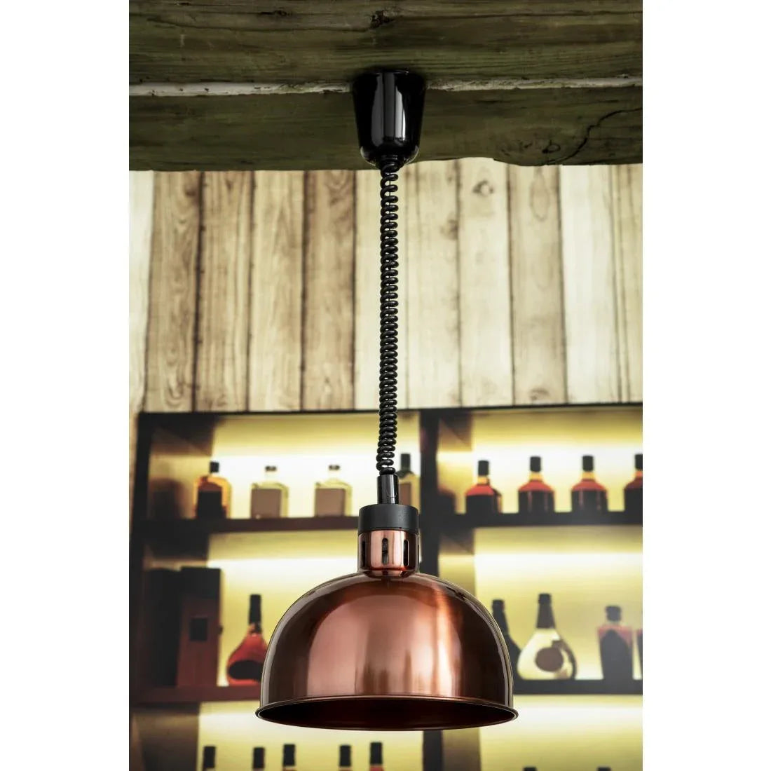 DY460 Buffalo Retractable Dome Heat Shade Copper Finish - JD Catering Equipment Solutions Ltd