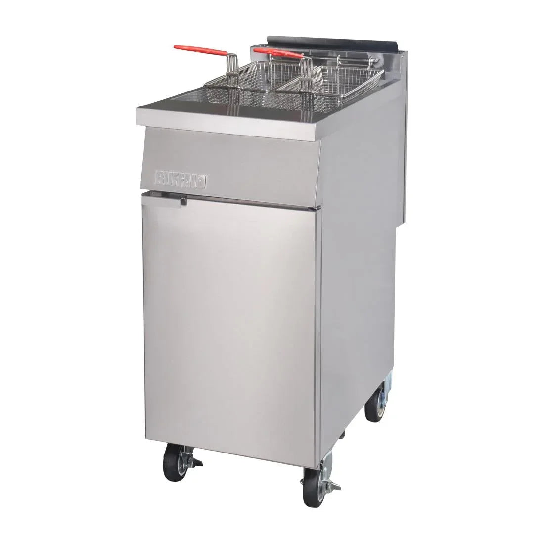 DC319-N Buffalo Single Tank Twin Basket Freestanding Gas Fryer DC319-N - JD Catering Equipment Solutions Ltd