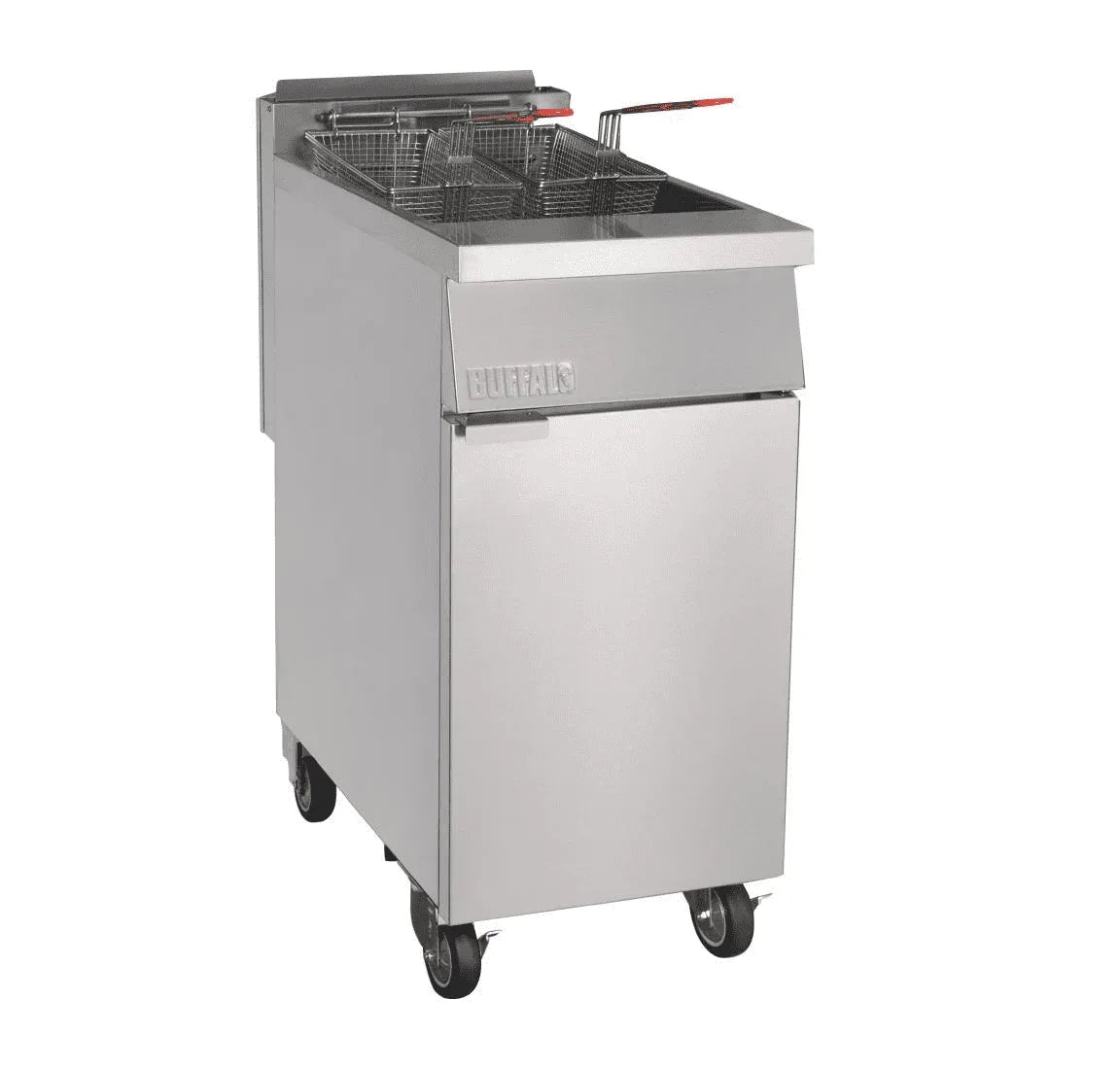 DC319-N Buffalo Single Tank Twin Basket Freestanding Gas Fryer DC319-N - JD Catering Equipment Solutions Ltd