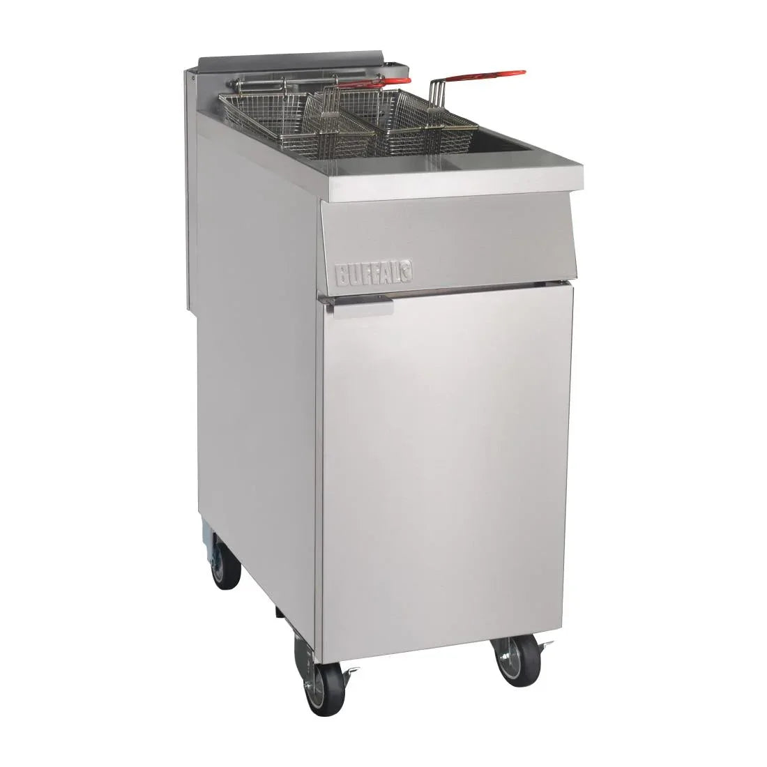 DC319-N Buffalo Single Tank Twin Basket Freestanding Gas Fryer DC319-N - JD Catering Equipment Solutions Ltd