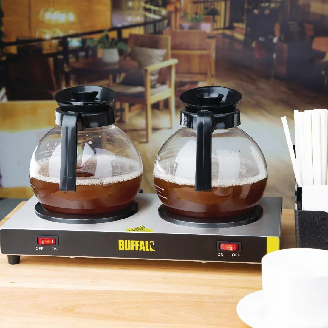 L413 Buffalo Twin Coffee Hot Plate - JD Catering Equipment Solutions Ltd