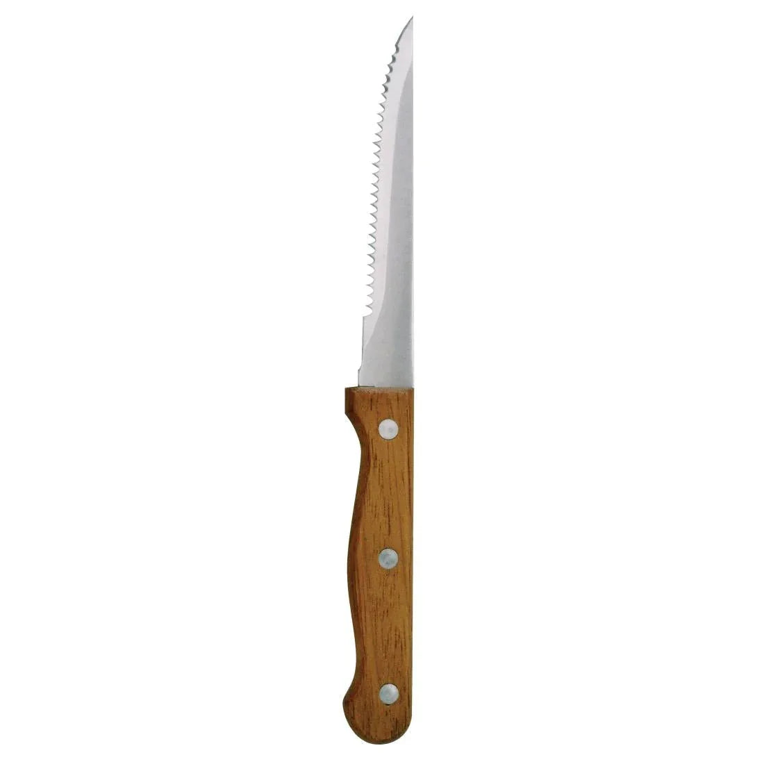 C136 Olympia Steak Knives Wooden Handle (Pack of 12) - JD Catering Equipment Solutions Ltd