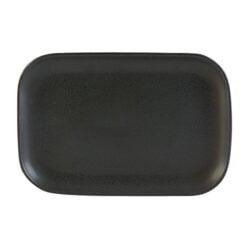Pack Size 6 - Rustico Stoneware Rustico Carbon Rectangular Plate 34.5 x 23.5cm - C35034