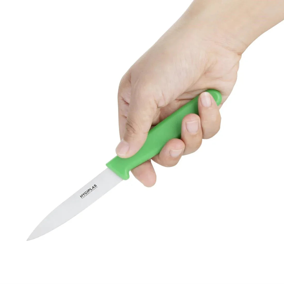C545 Hygiplas Paring Knife Green 7.5cm - JD Catering Equipment Solutions Ltd