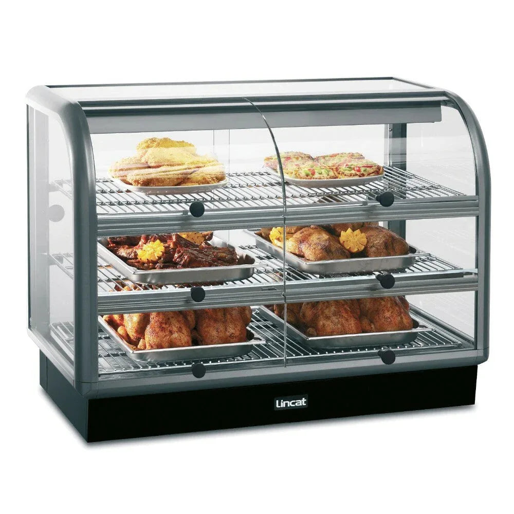 C6H/100S - Lincat Seal 650 Series Counter-top Curved Front Heated Merchandiser - Self-Service - W 1000 mm - 2.02 kW - JD Catering Equipment Solutions Ltd